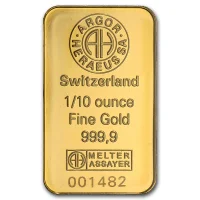 1/10 once Acheter des lingots d'or