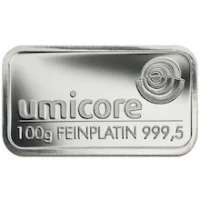 100 grammes Acheter des lingots de platine